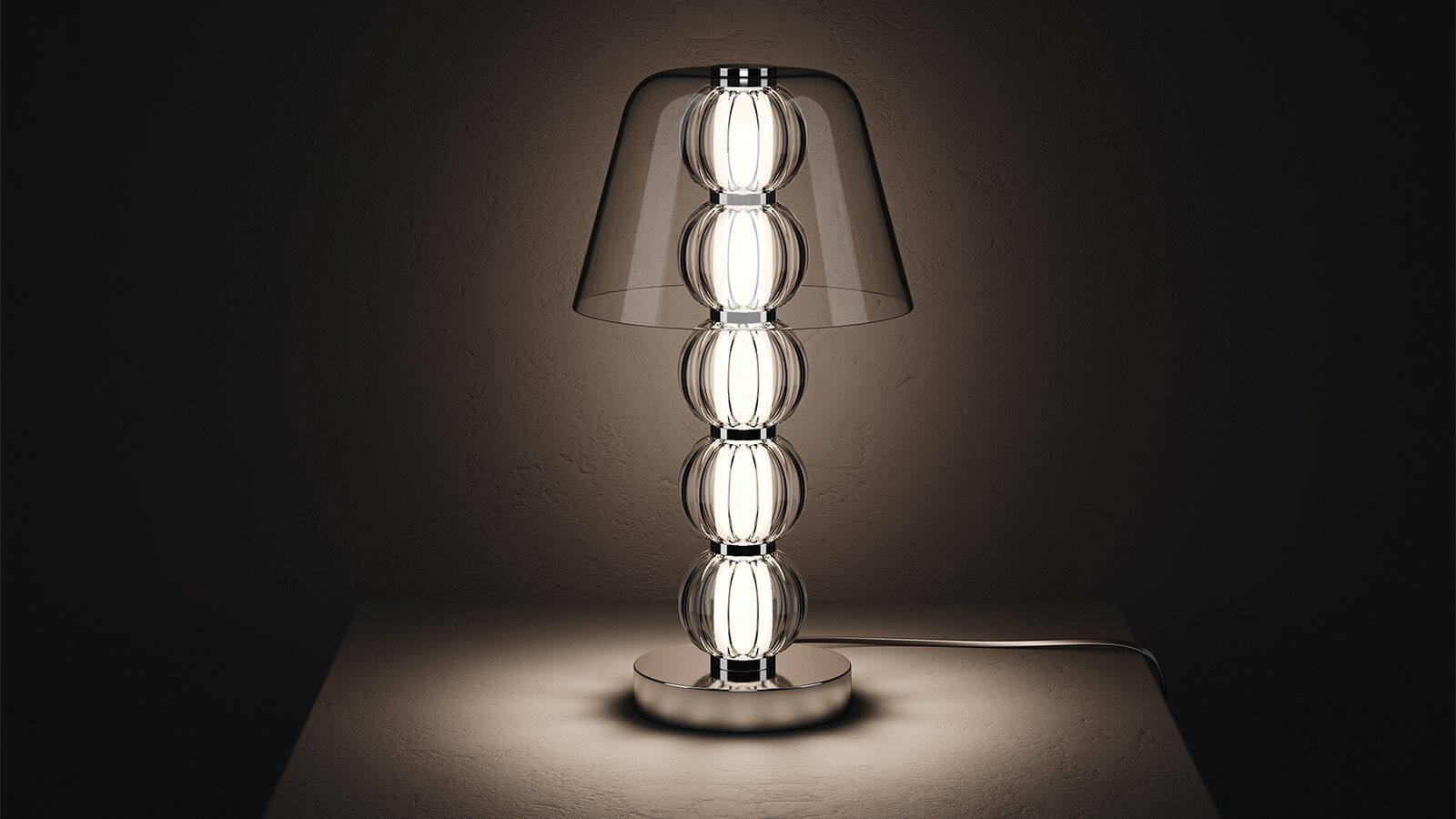 Светодиодная настольная лампа из дутого стекла Maytoni Amulet ARCH-00078407 - Вид №3