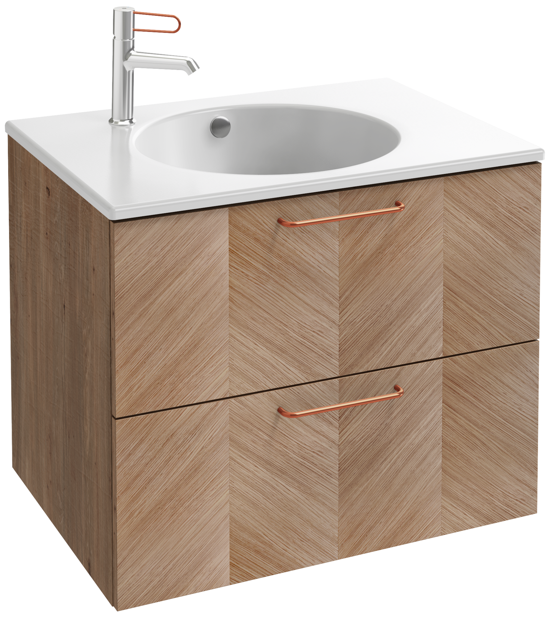 EB2521-R7-NR4 Тумба под столешницу 70 см, 2 ящика, бронзовая ручка JACOB DELAFON ODÉON RIVE GAUCHE ODEON RIVE GAUCHE