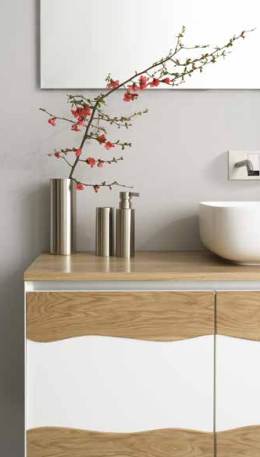 C525M4L70.101RV Тумба подвесная с 4 выдвижными ящиками 50 см A. e T. Italia TRACE Белый матовый - Дуб Италия AeT ITALIA - Вид №7