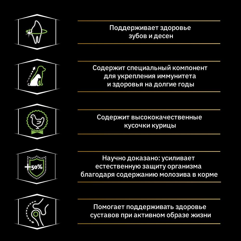 ПР0032632 Корм для щенков для крупных пород атлетического телосложения, курица сух. 12кг Pro Plan  - Вид №4