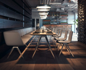 Тканевая скамья со спинкой