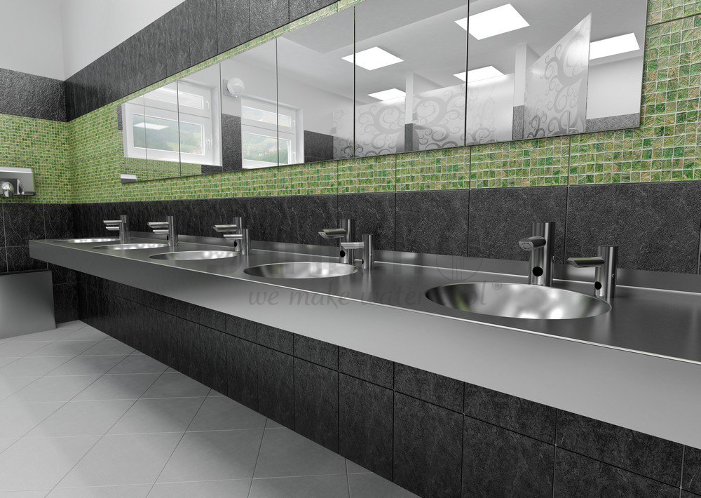 85911 Автоматический нержавеющий дозатор мыла на столешницу, 1 л бачок для мыла, 230 В SANELA  - Вид №2