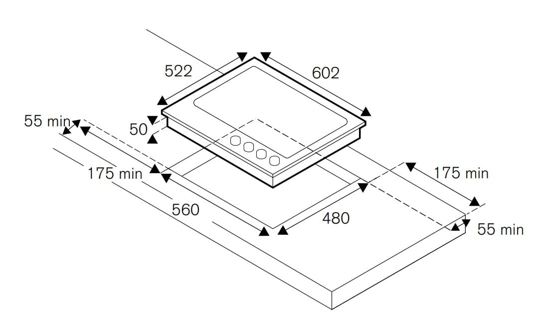 Встраиваемая газовая плита из нержавеющей стали Bertazzoni Professional ARCH-00099859 - Вид №2