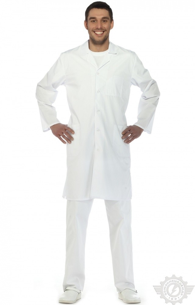 66253 Халат "Сервис" мужской белый  Медицинская одежда  размер 64-66/170-176 Спецодежда  - Вид №11