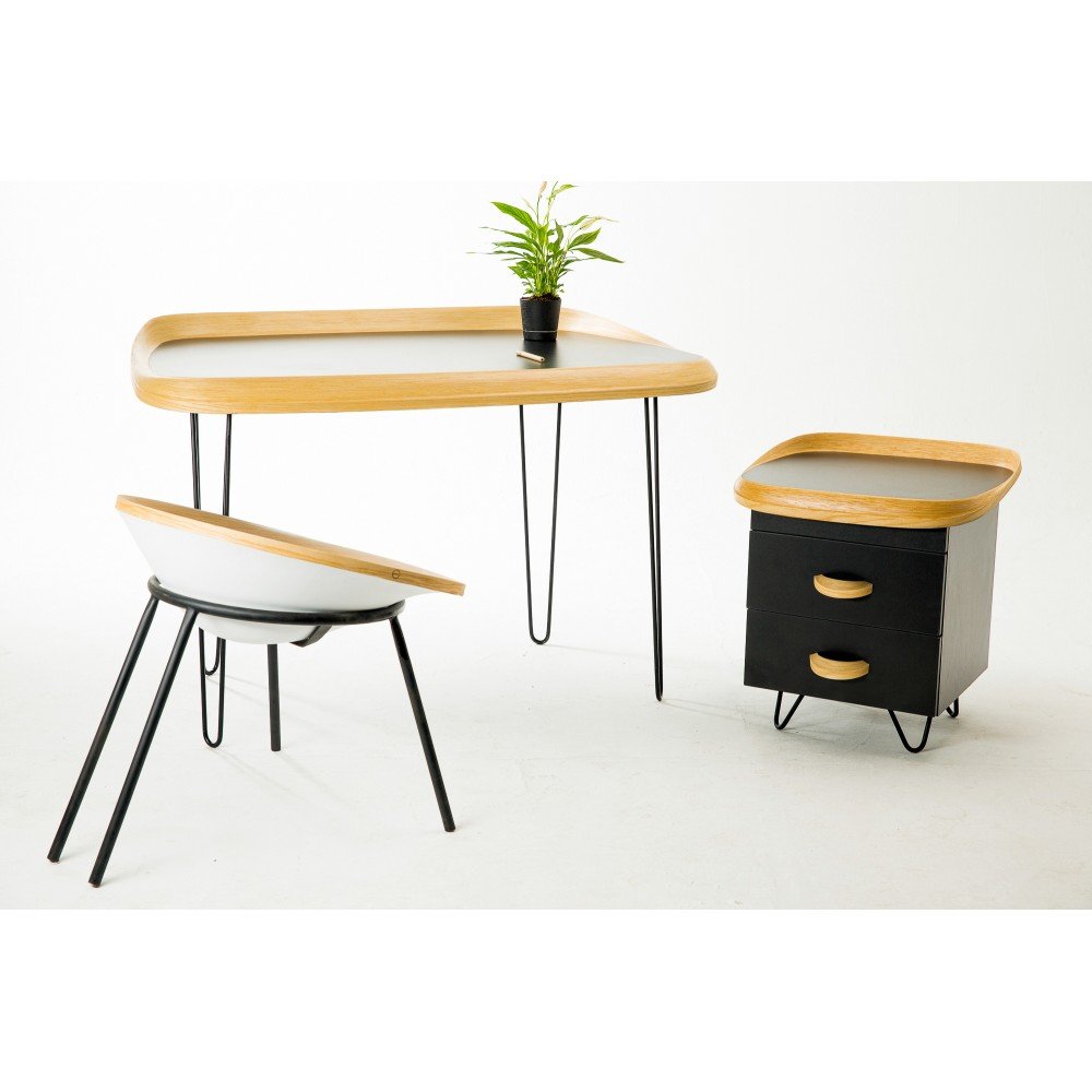 Тумба прикроватная черная Soi MONTLY SOI 128921 Черный  - Вид №3