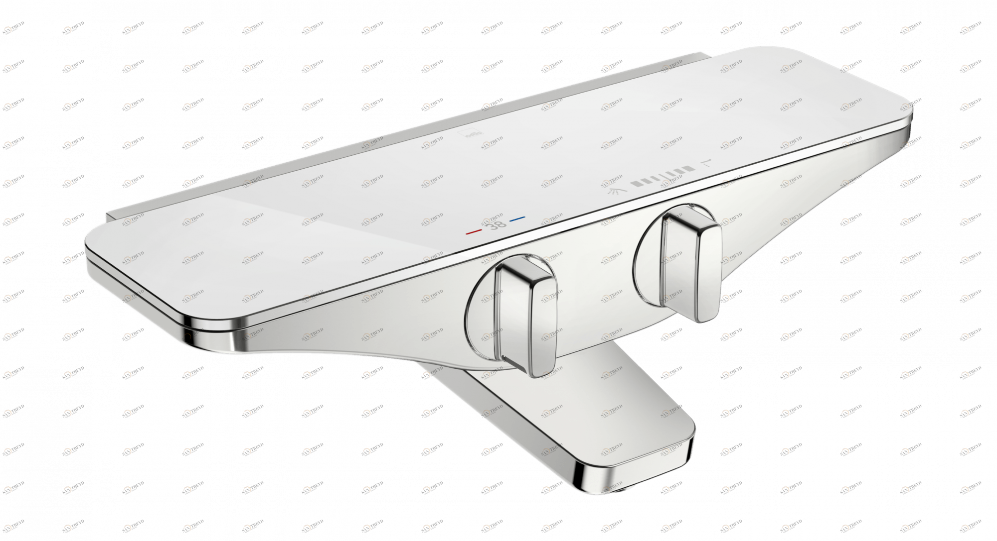 Oras 7540-11 Cмеситель для ванны и душа 7540-11 Esteta Хром/Белый 