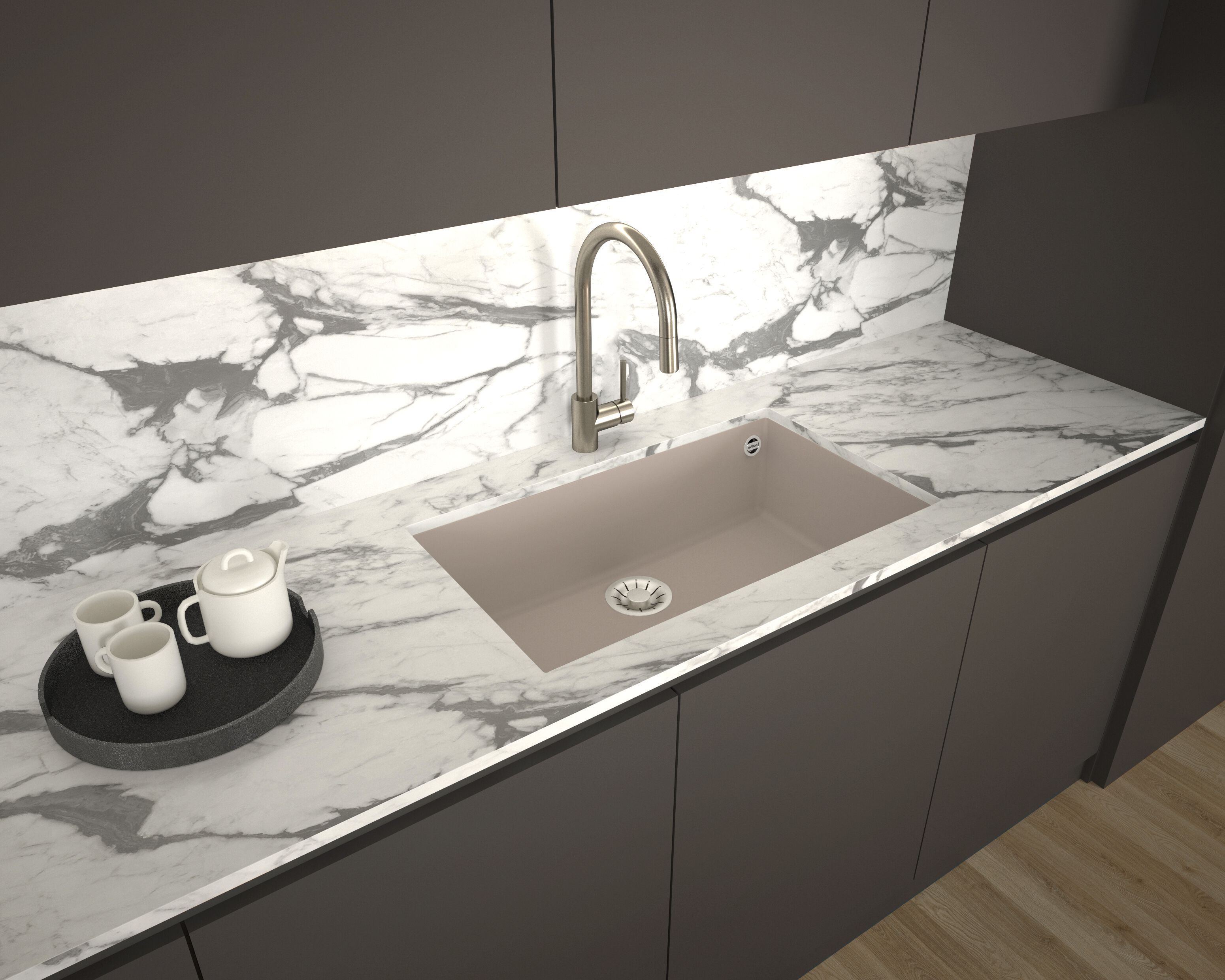 Раковина с одной чашей из Куарзита Evhoc Unicum ARCH-00087636 - Вид №2