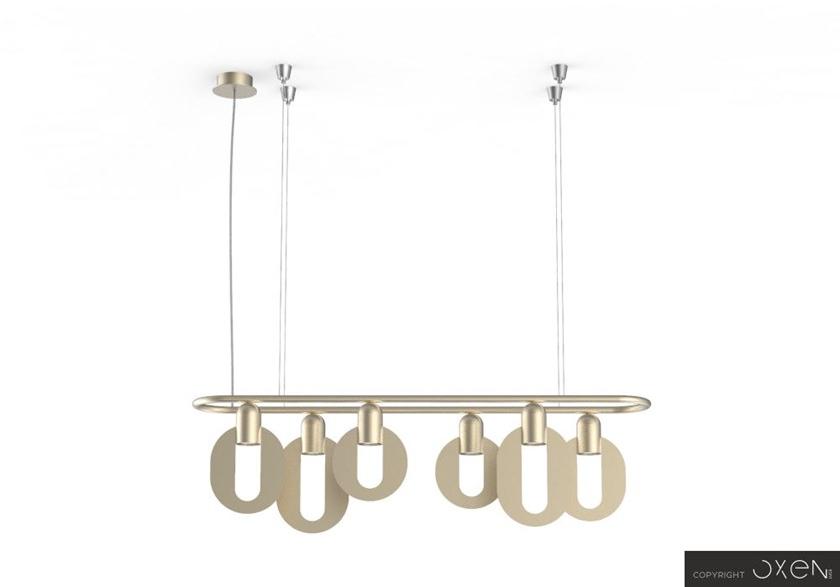 NEXO LUCE Светодиодный подвесной светильник из стали Oxen pendant lamp 7012a1 - a4 - Вид №9