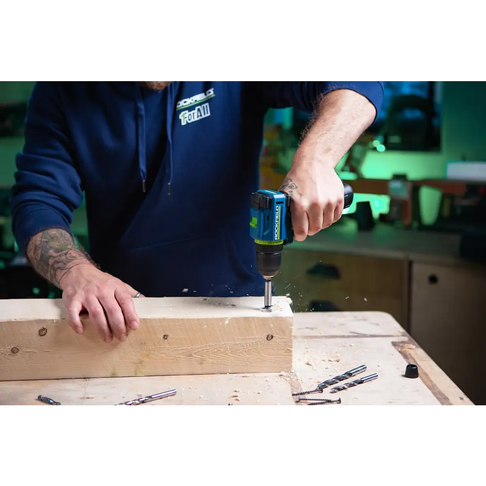 Бесщеточная дрель-шуруповерт Rockfield RF1002BK с двумя аккумуляторами 89366403 STLM-0838334 - Вид №13