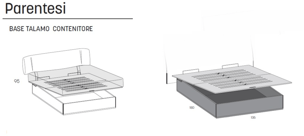 Caccaro Двуспальная кровать из ткани с мягким изголовьем Letti tessili sun-id-1494971 - Вид №10