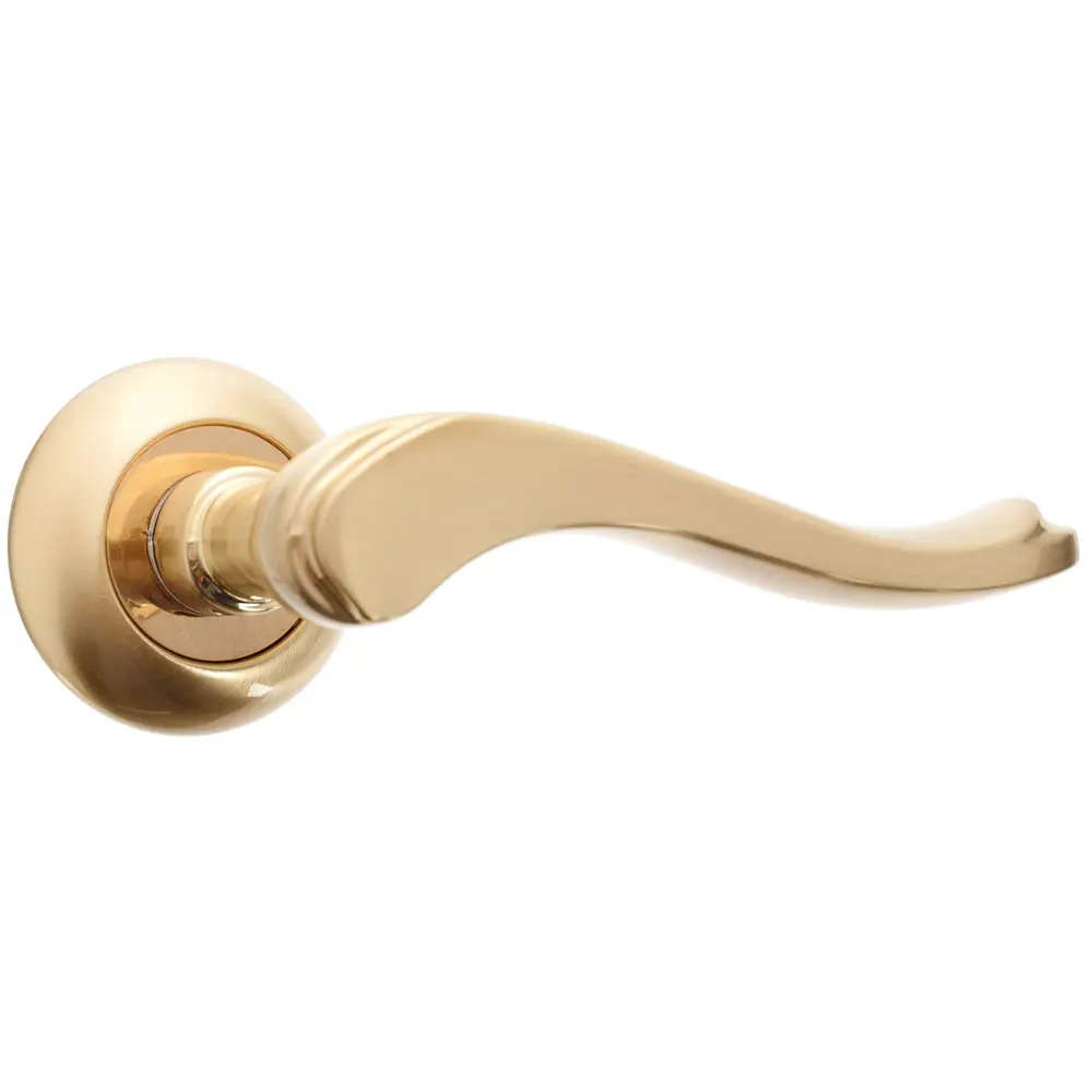 Ручки дверные на розетке Inspire ZC-17-C1, цвет матовое золото 18582272 STLM-2007915 Santreyd 