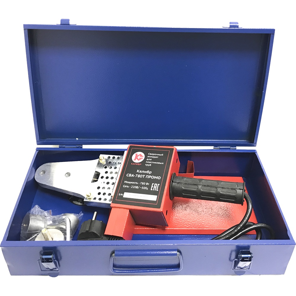 61900 Калибр Сварочный аппарат для пластиковых труб СВА-780Т ПРОМО  - Вид №1
