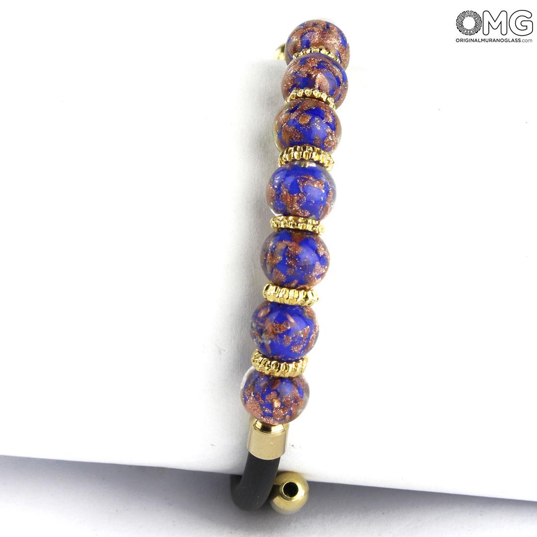 3641 ORIGINALMURANOGLASS Браслет Гайя - золото - муранское стекло Original Murano Glass OMG 18 см  - Вид №1