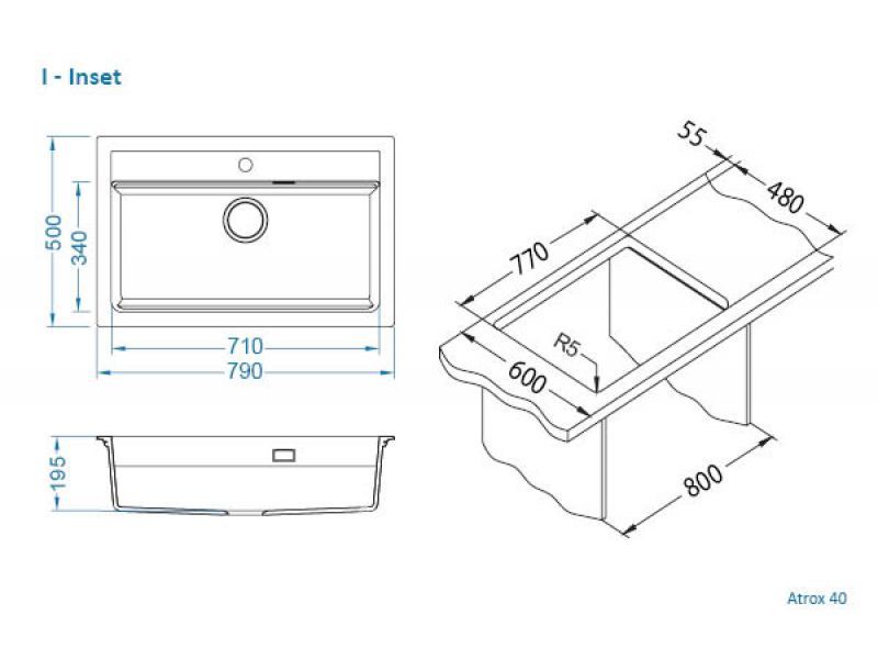 Мойка Alveus Atrox 40 1140447 - Вид №1