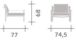 Flou Кресло с подлокотниками Iko sun-id-1503198 - Вид №4