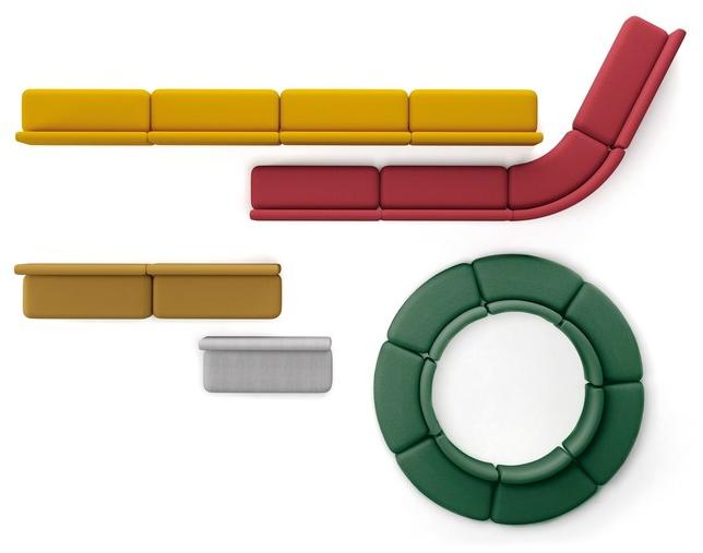 Viccarbe Модульный диван из ткани Season sun-id-1511971 - Вид №2