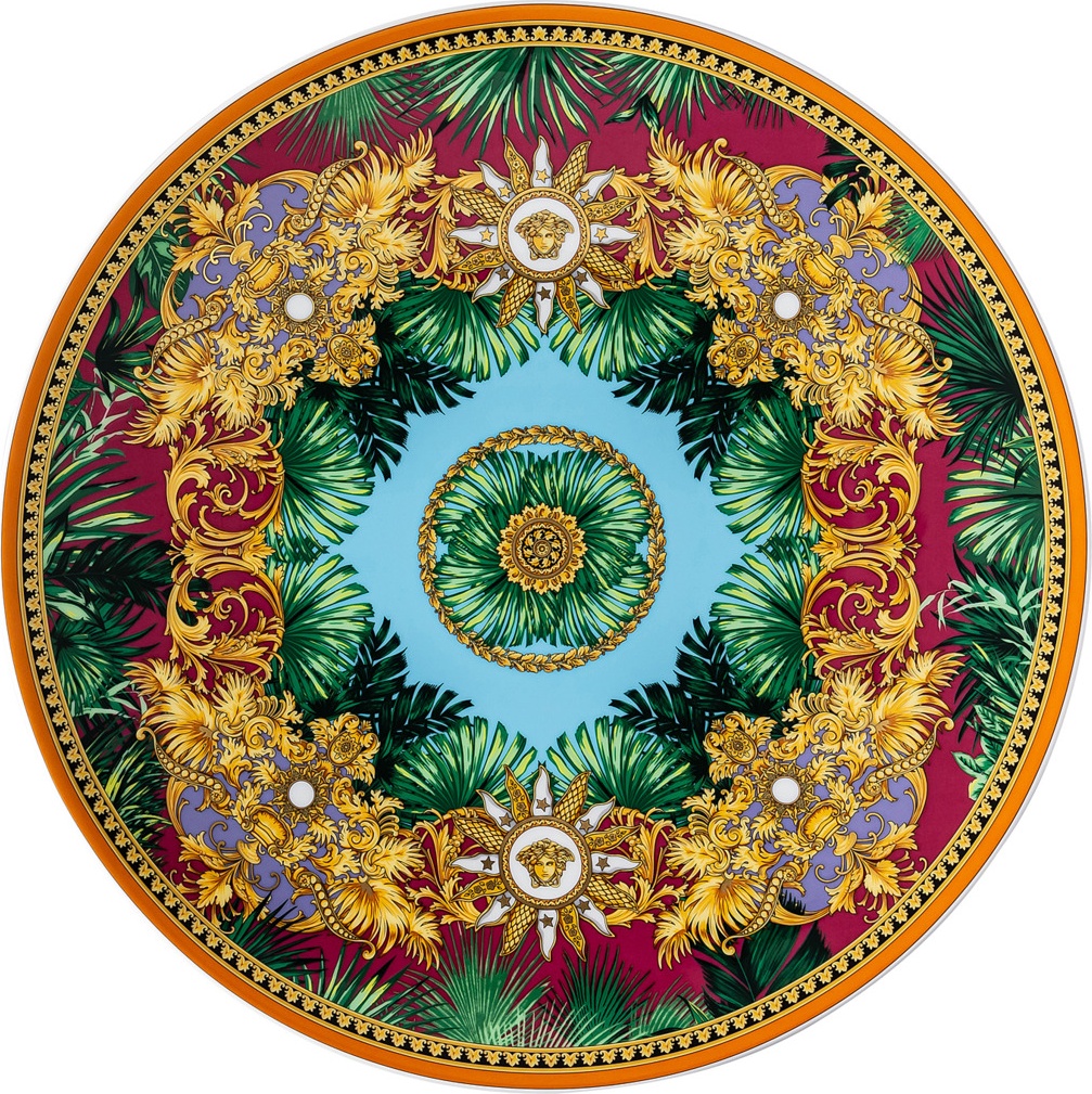 10660715 Rosenthal Versace Тарелка подстановочная Rosenthal Versace Мир джунглей 33см, фарфор Фарфор 