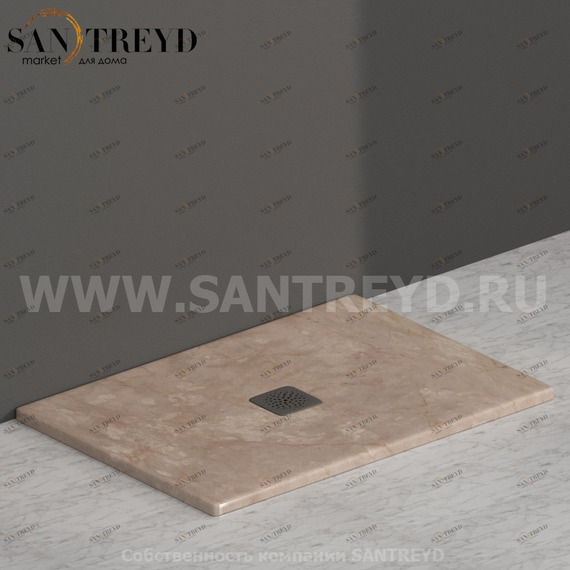 DT101AB Душевой поддон 100x70 керамический Globo Ceramica Globo DOCCIATRE