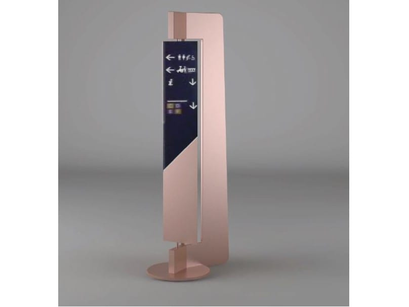 Самонесущая табличка с табличкой из оцинкованного листа Viscio Urban Design Aero ARCH-00135145 - Вид №1