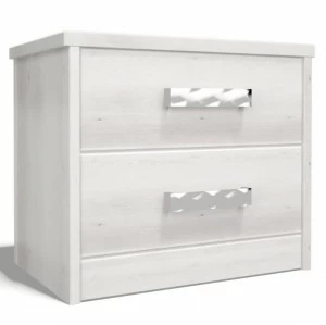 Тумбочка прикроватная белая с 2 ящиками "Парма" DREAMLINE ПАРМА 173438 Белый
