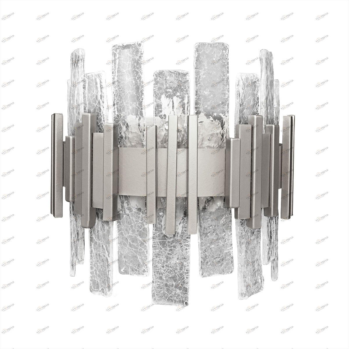 Светильник настенный серебристый Delight Collection W68073-2 Silver DELIGHT COLLECTION  00-3882898 Серебро 