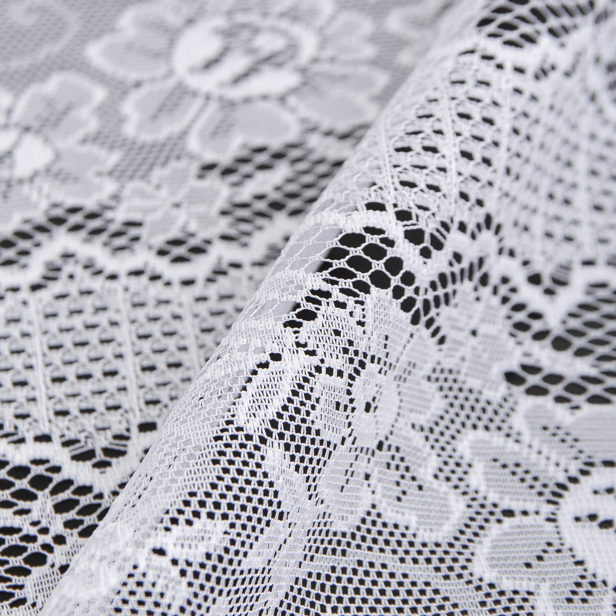 Тюль жаккард 'Розочки' белый 150 см TEX REPUBLIC 85486198 STLM-0063104 - Вид №2