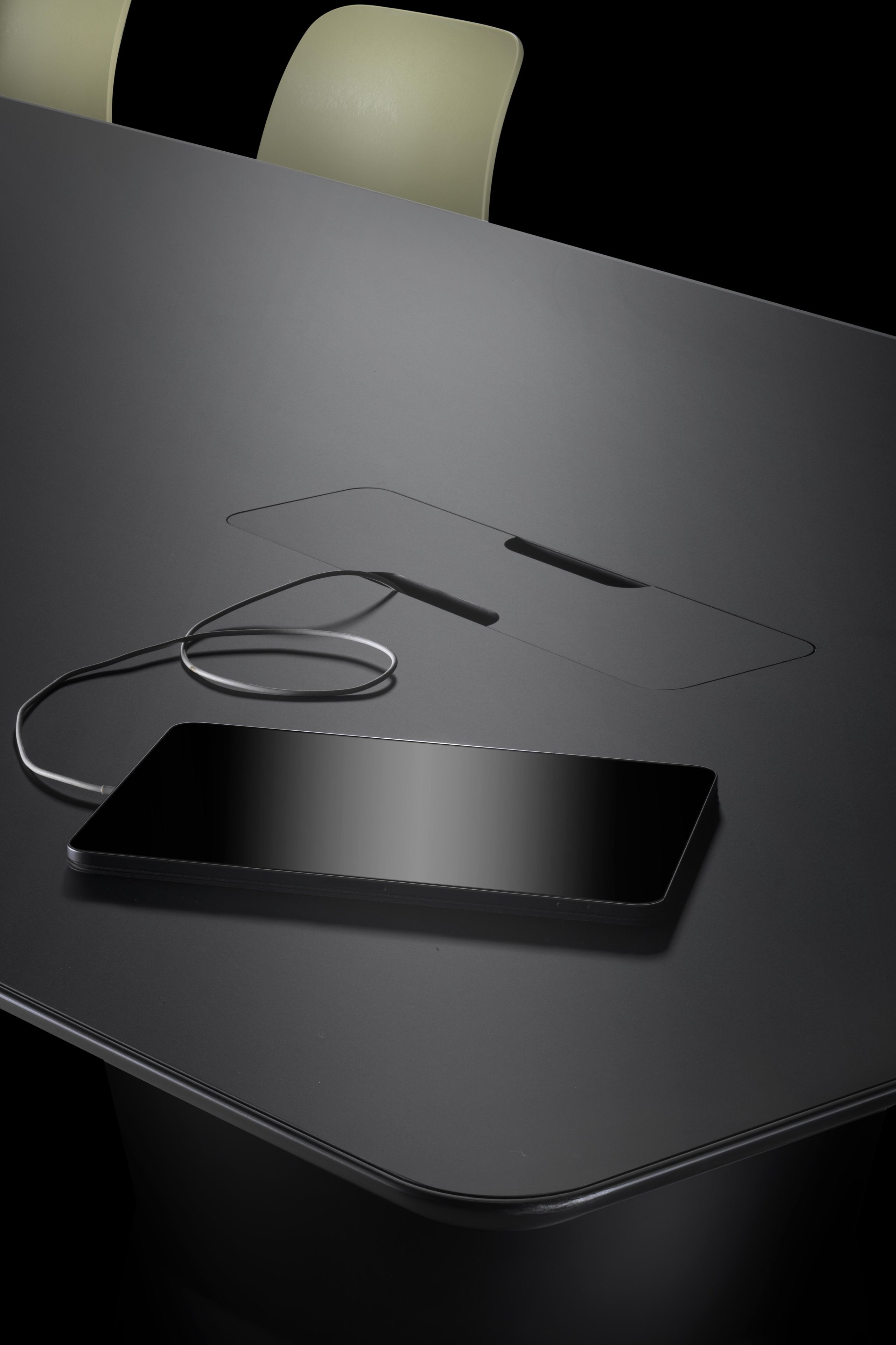 Овальный стол из инженерного пластика и ламинат GABER NIDABA OVAL ARCH-00031469 - Вид №3