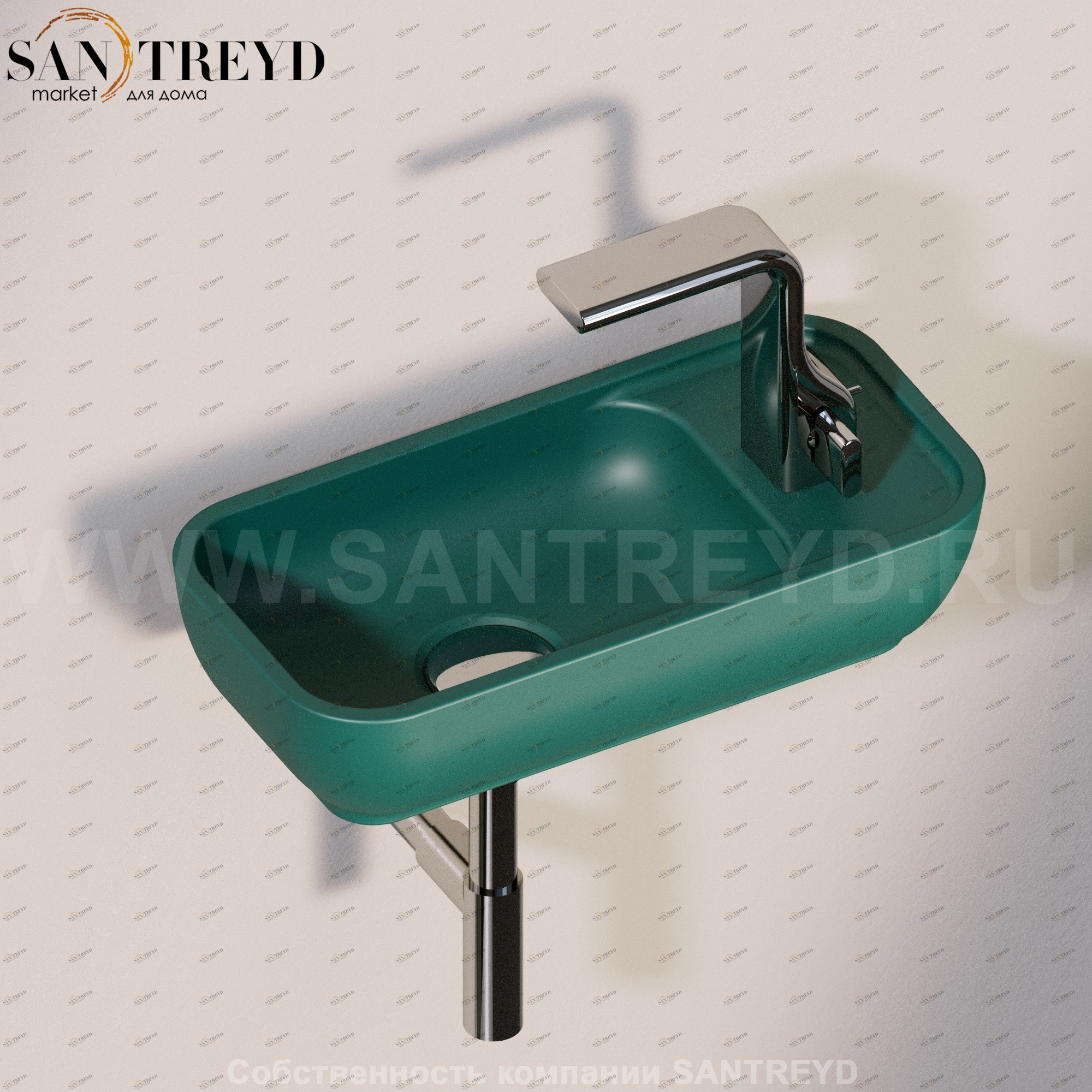 PS40LD5020 Подвесная раковина настенная прямоугольная Ceramica Flaminia Pass