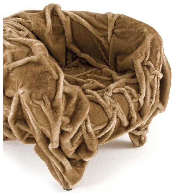 edra Кресло с подлокотниками из экологического меха Grinza Grz010 - Вид №4