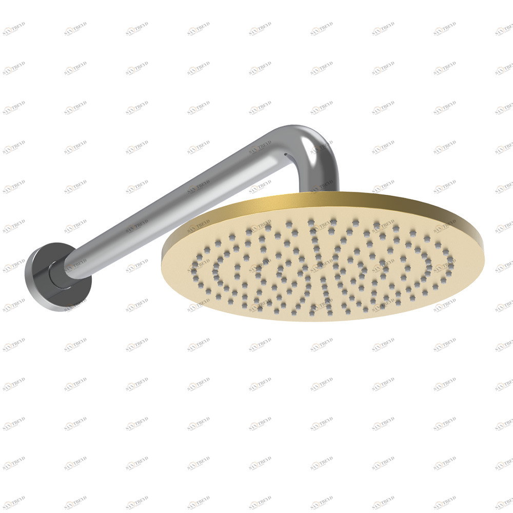 Graffio Круглая лейка душа Ø 200 мм с круглым держателем 350 мм. TA801 