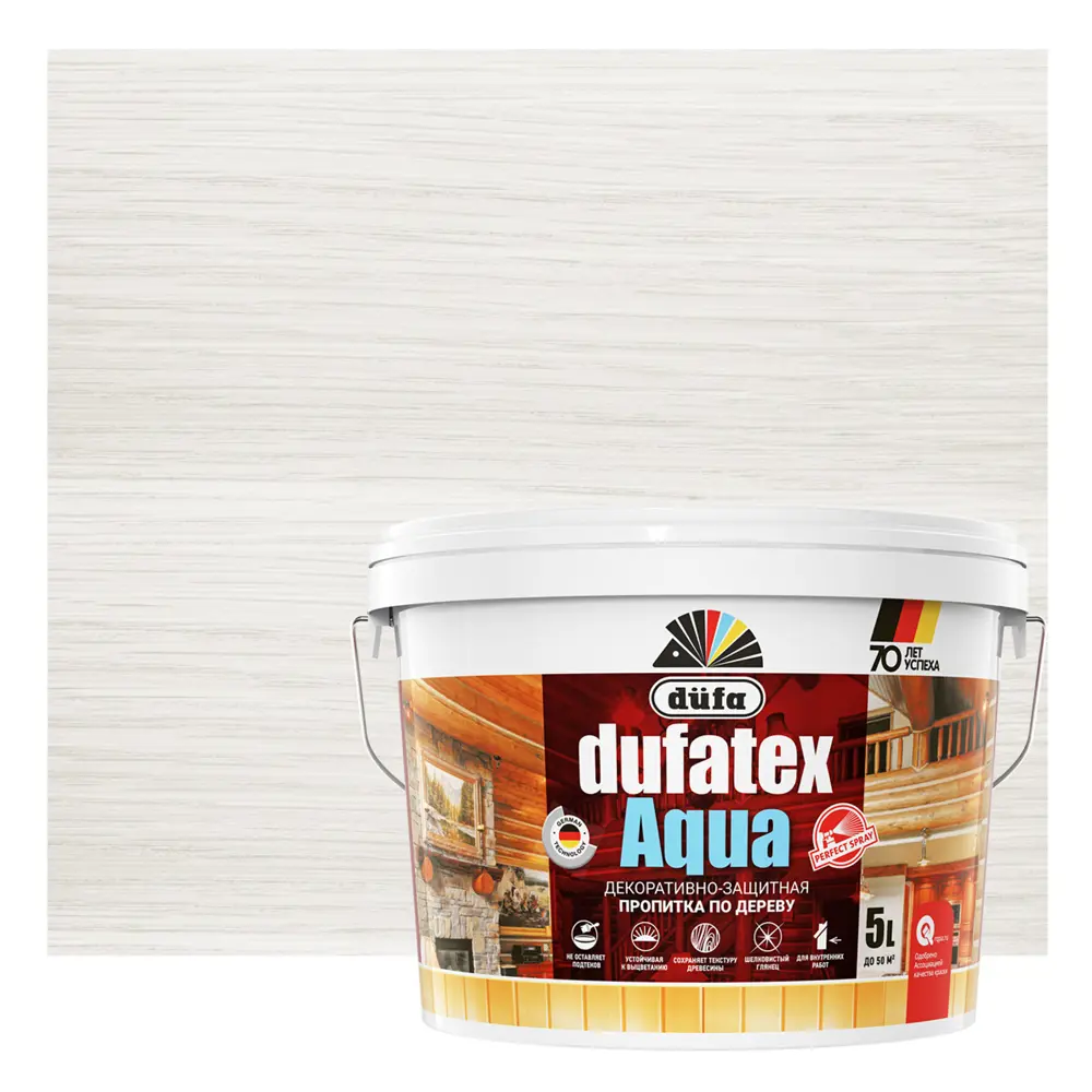 Dufa Dufatex Aqua — акриловая пропитка для дерева с защитой от влаги и УФ-лучей 13804980 STLM-0003800