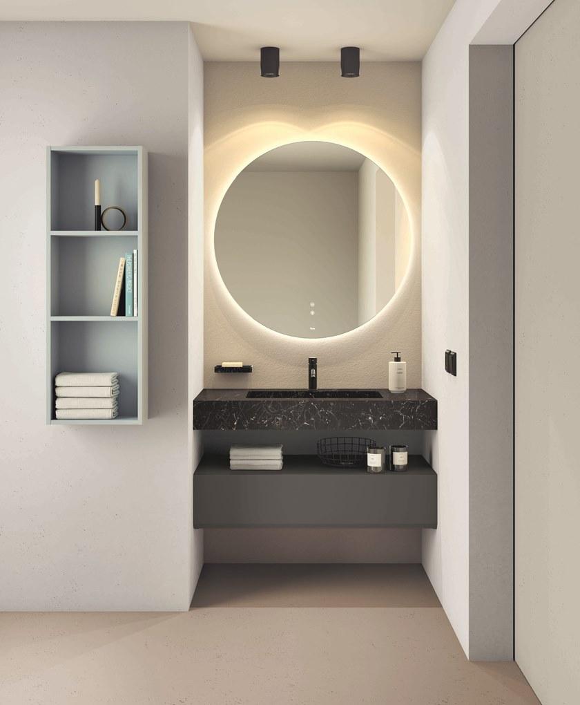 Fiora Настенная тумба под умывальник из полиуретана с ящиками Making sun-id-1515711 - Вид №2