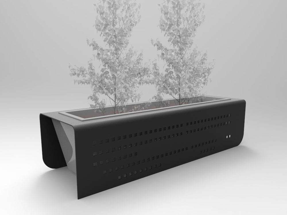 Прямоугольная плантатор из листового металла CITYSì MARGOT ARCH-00001984