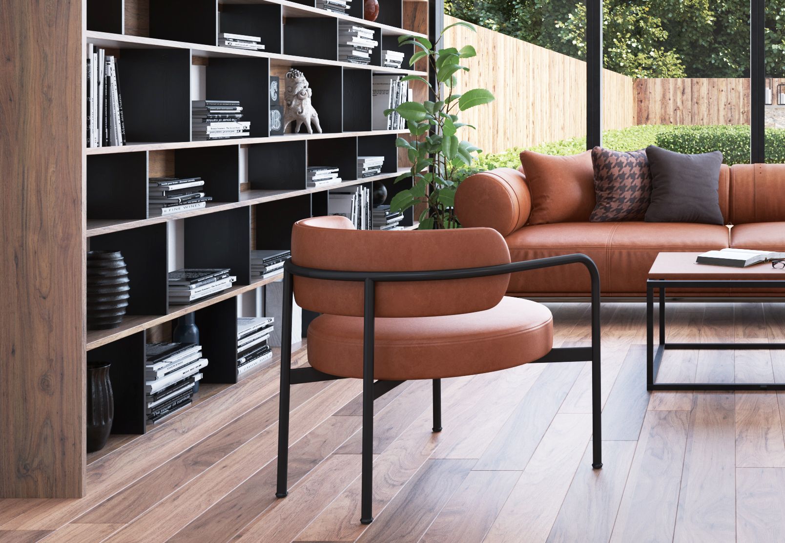 Тканевое кресло с подлокотниками JOB’S Giotto ARCH-00091139 - Вид №1