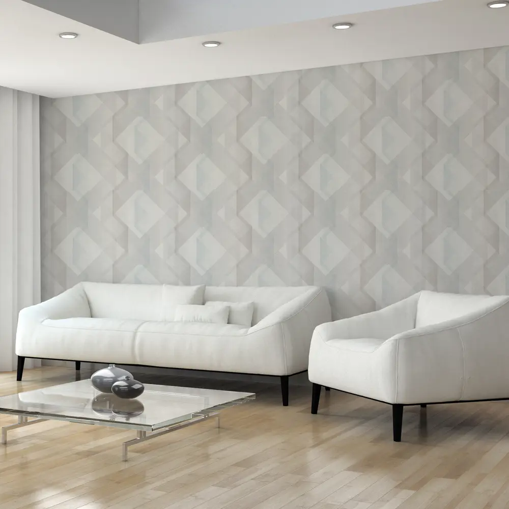 Обои флизелиновые Walldecor Exclusive Квадро серые 1.06 м 75326-41 89449386 STLM-2058933 - Вид №4