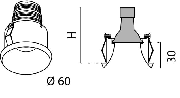 Утопленный прожектор Lucifero's Nyx ARCH-00067014 - Вид №8