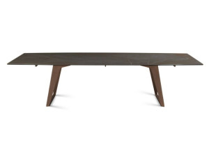 Прямоугольный садовый стол с керамической столешницей