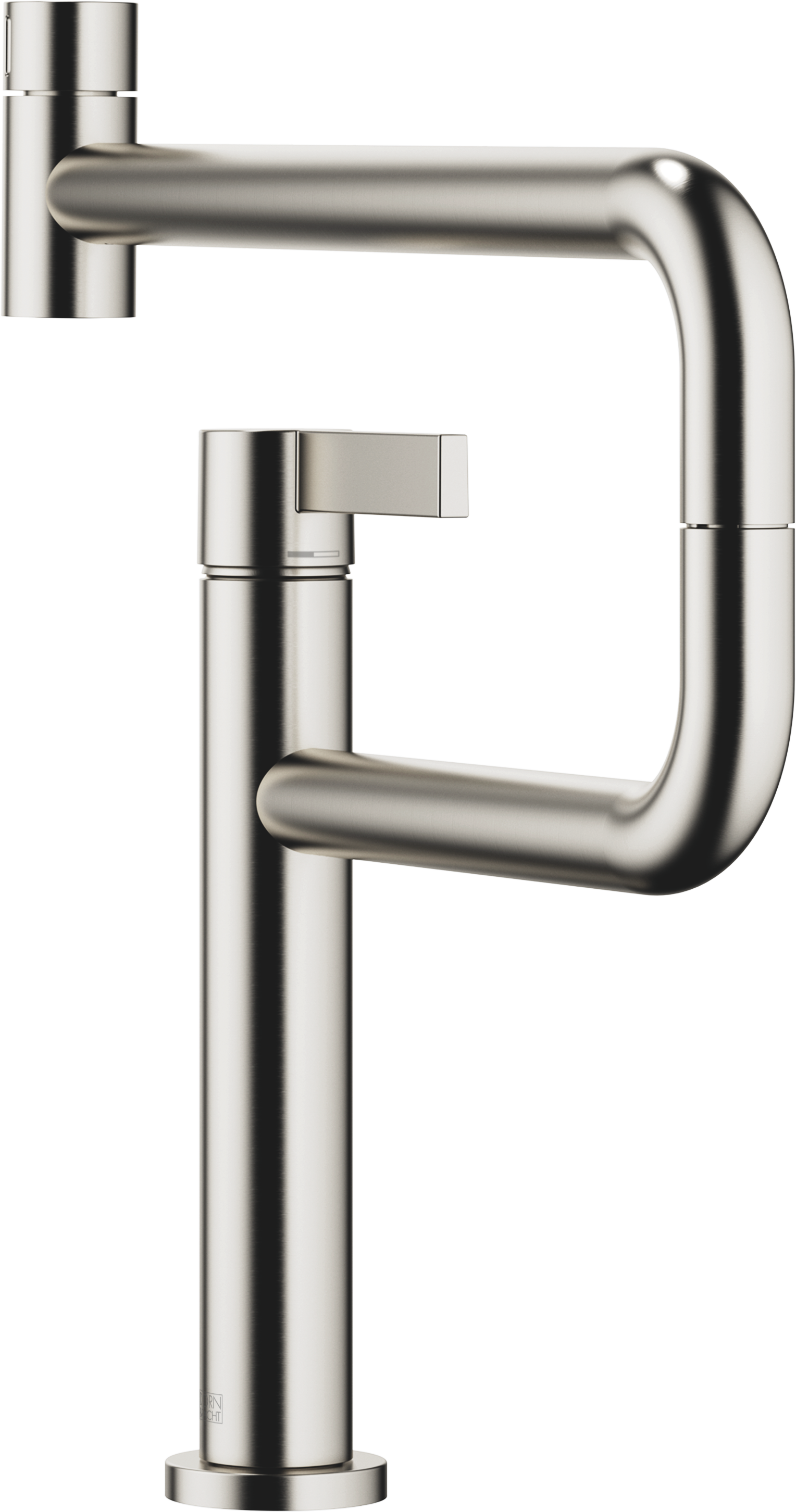 TARA ULTRA PIVOT Смеситель однорычажный - матовая платина