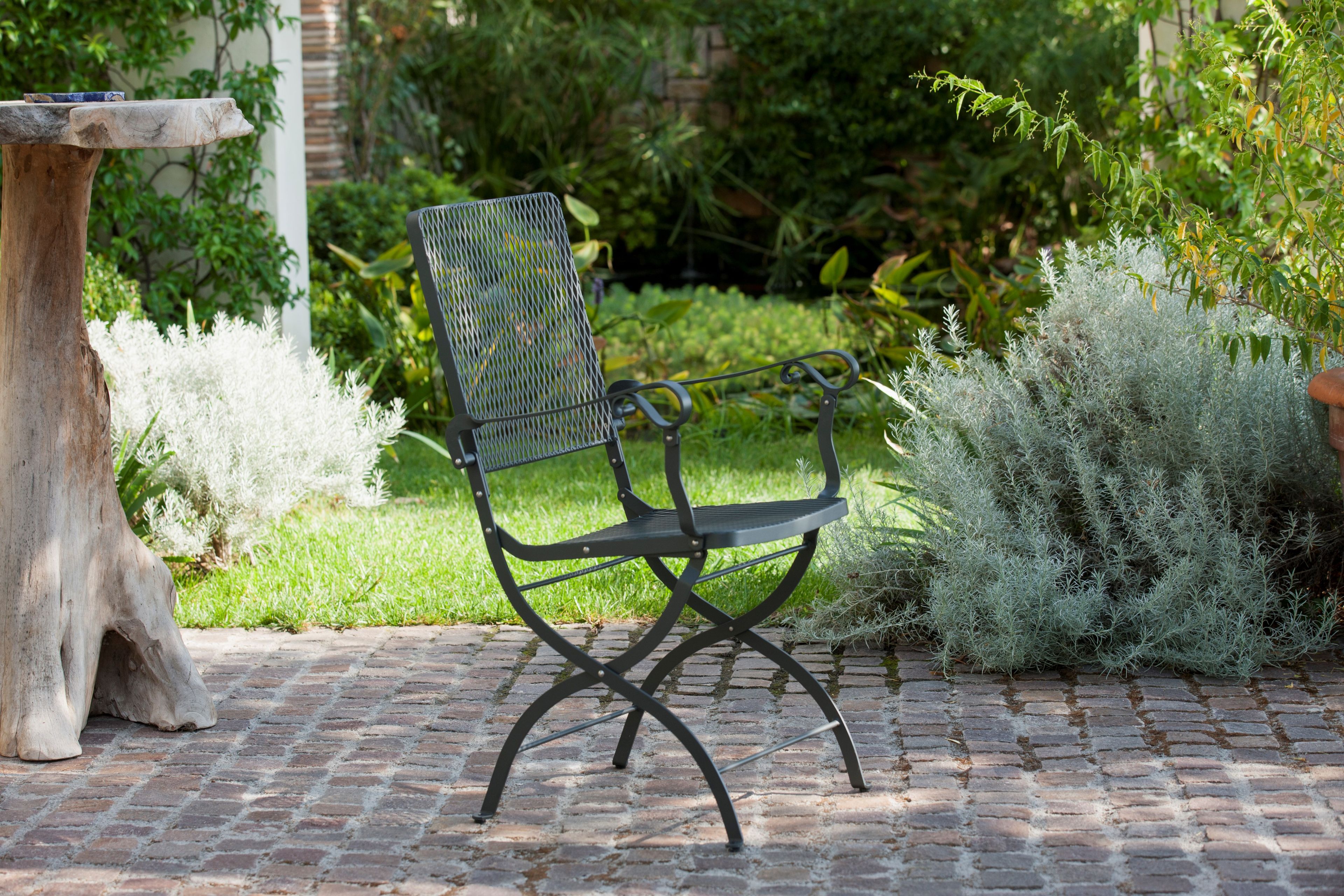 Складной стул из кованого железа с подлокотниками Unopiù Aurora ARCH-00017438 - Вид №2