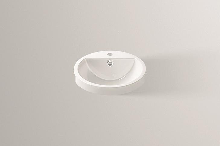 2900000000 Полувстраиваемая раковина, hb.s450h, белая, proshield Alape серия S 