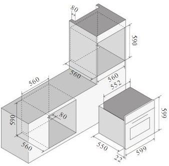 Ilve Многофункциональная электрическая духовка из нержавеющей стали класса а + Professional plus Ov60slt3 Santreyd  - Вид №1