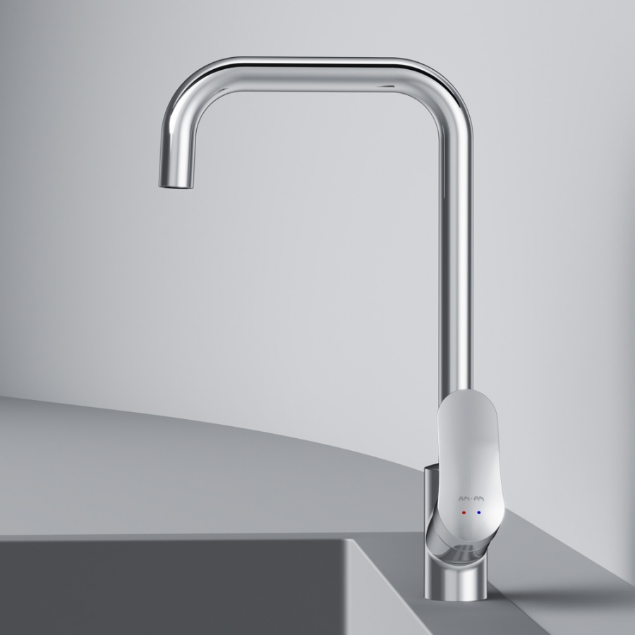 F8006000 смеситель для кухни G-образный излив хром шт. AM.PM Like - Вид №4