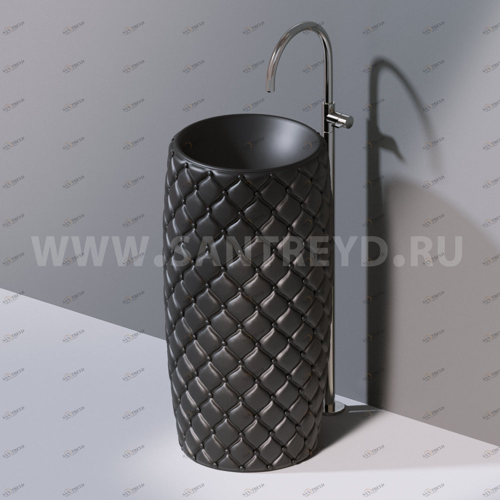 L107T0R0VT.105 Напольная раковина стоящая круглая A. e T. Italia CLASS AeT ITALIA GLASS