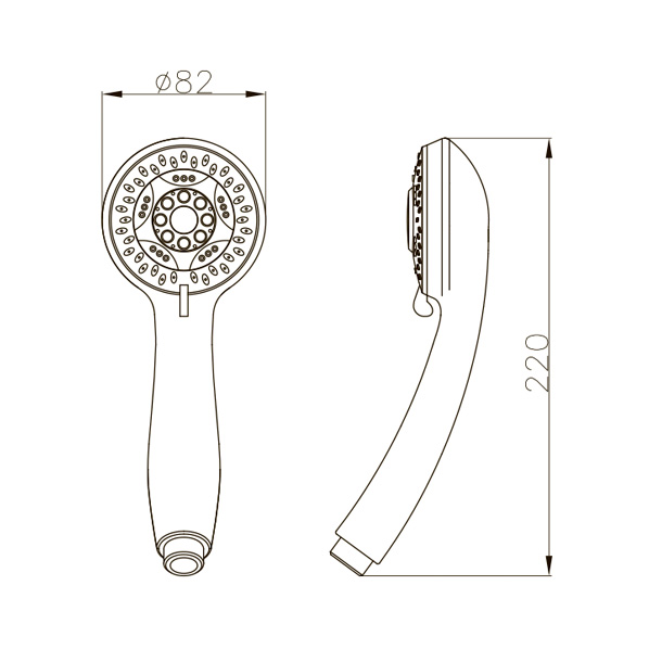AGD 20.1535 P  Лейка для душа  ARGO kran agd201535p - Вид №1