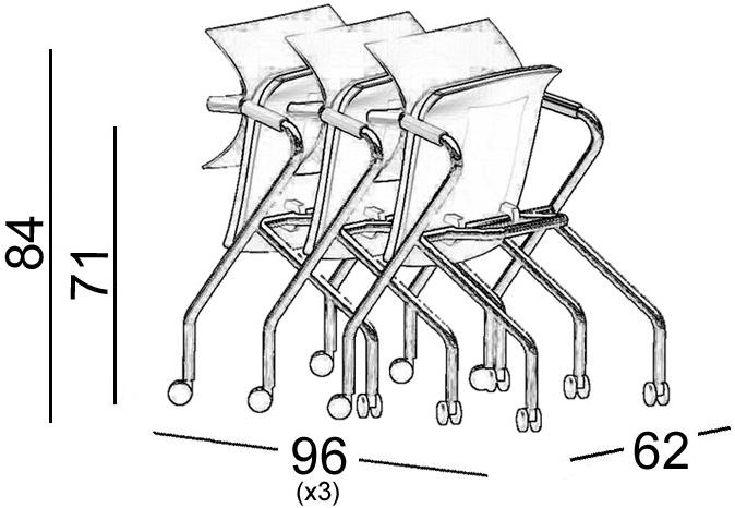 Luxy Кресло раскладное с подлокотниками на колесиках Aire jr sun-id-1516297 - Вид №1