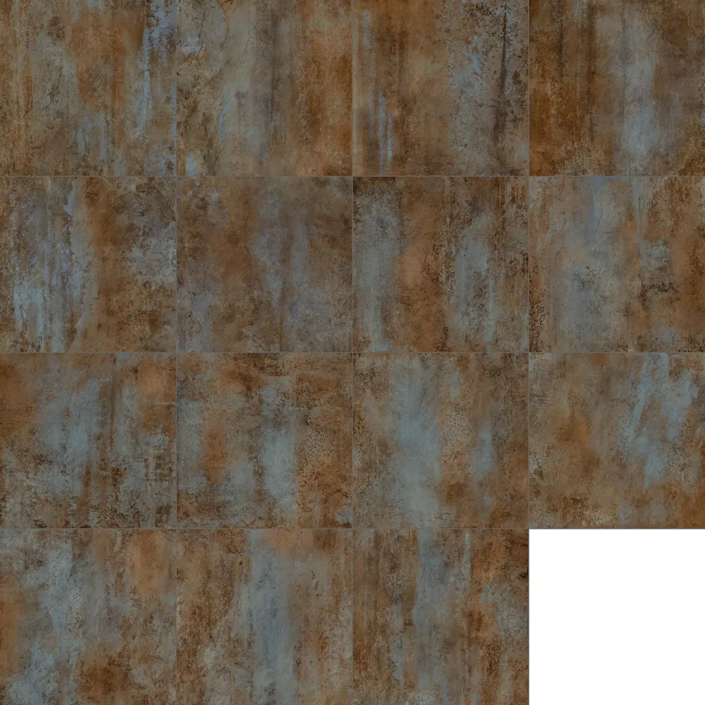 ALMA CERAMICA Oxide: керамогранит 60×60 см в бирюзово-коричневых тонах 86711033 STLM-0070930 - Вид №2