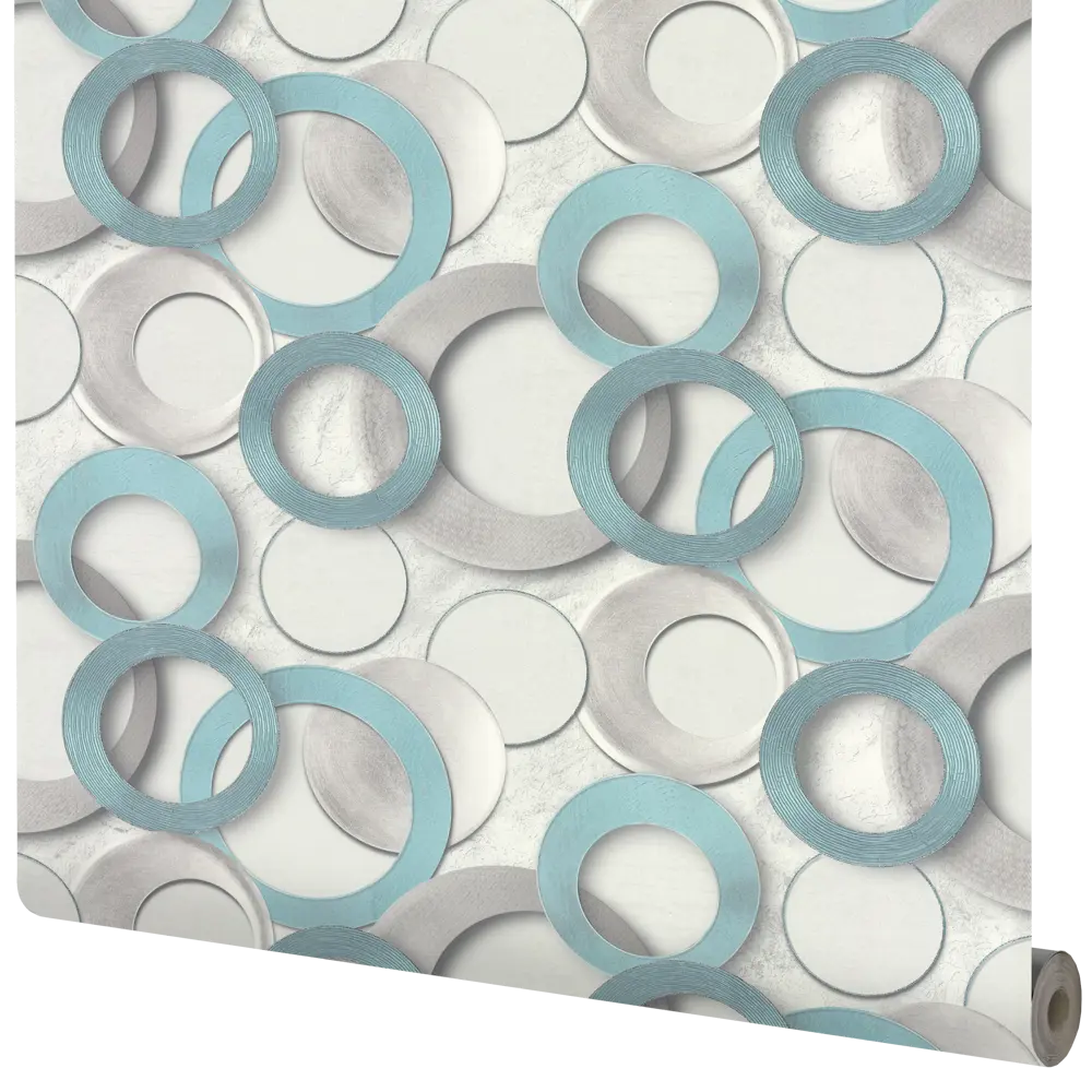 Обои флизелиновые Wall Decor Турин зеленые 1.06 м 75156-17 85310435 STLM-2072057