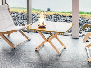 Квадратный складной журнальный столик