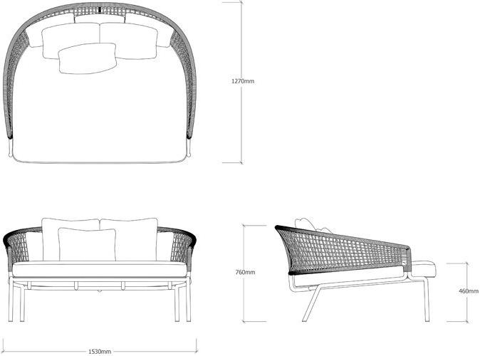 TRIBÙ Садовый диван Ctr sun-id-1434951 - Вид №4