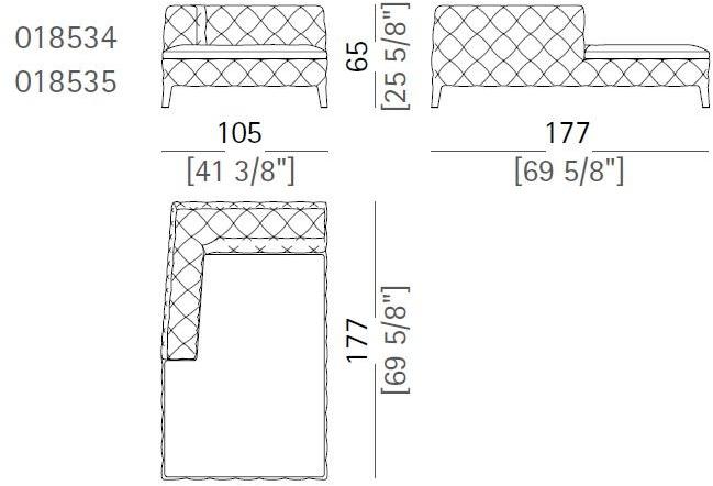 Arketipo Тафтинговое спальное место Windsor sun-id-1356177 - Вид №1